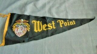 Vintage West Point United States Military Academy Pennant Marines Football Felt