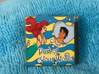 Dlr Compact Disc Part Of Your World Little Mermaid Disney Pin Princess Ariel Cd