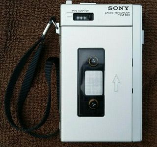 Vintage Sony Cassette - Corder Tcm - 600 Player Recorder Walkman