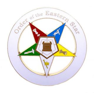 Deluxe O.  E.  S.  Order Of The Eastern Star Car Emblem 3 Inch Cd16