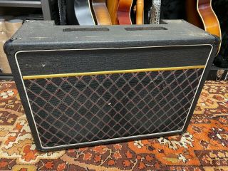 Vintage 1970s 1980s Vox V15 2x10 Combo Amplifier Empty Spares Or Repairs W/ Fane