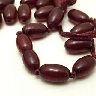 Vintage Cherry Amber Bakelite Faturan Komboloi Tesbih Loose Necklace Beads 13g 2
