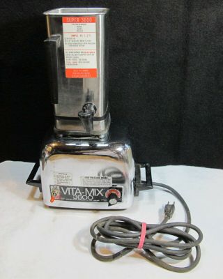 Vintage Vitamix 3600 Blender Stainless Steel Model 479029