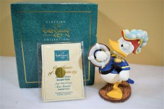 Wdcc Disney Donald Duck Sea Scouts Figurine Membership 1994 & Box (1219j)