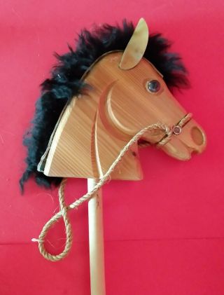 Rogue Special Edition 36 " Long Carved Wooden Hobby Horse For Imaginary Playtime