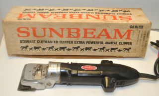 Vintage Sunbeam Stewart Clipmaster 510a Extra Powerful Animal Clipper