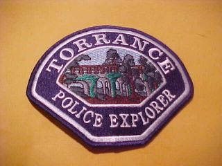 Torrance California Explorer Police Patch Shoulder Size