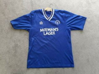 Vintage Rangers Fc Shirt 1991 90s Admiral Football Jersey Xl
