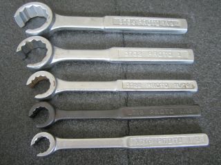 Vintage Proto 5pc Flare Nut Line Wrench Set Made In Usa