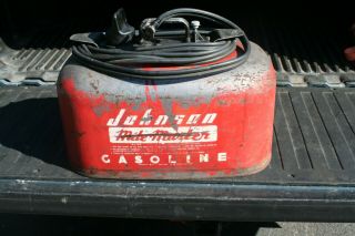 6 Gal Vintage Johnson Mile Master 2 - Line Outboard Boat Motor Gas Tank