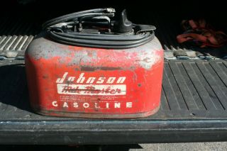 6 GAL Vintage Johnson Mile Master 2 - Line Outboard Boat Motor Gas Tank 2