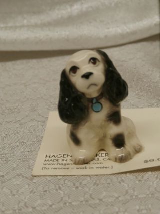 Hagen Renaker Inc Buddy 3389 Black And White Dog Made In Usa
