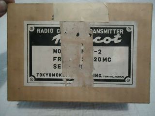 Vintage MASCOT RC Model Airplane Transmitter Radio Control TOKYOMOKEI MODELS NOS 2