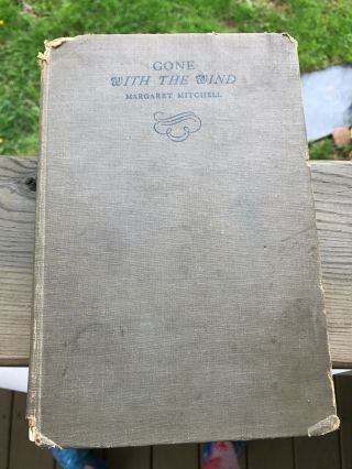 Old Vtg 1936 The Macmillan Co Gone With The Wind Book By Margaret Mitchell