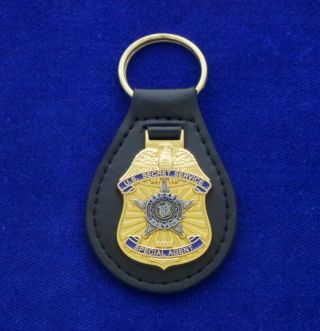 Us Secret Service Leather Key Ring Usss 2