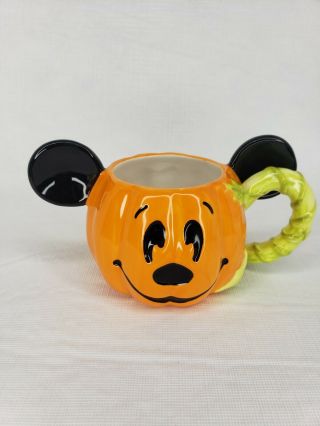Disney Parks Mickey Mouse Happy Halloween Pumpkin Coffee Mug