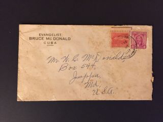 Vintage 1957 Cuban Revolution Letter Signed By Evangelist Bruce McDonald 3