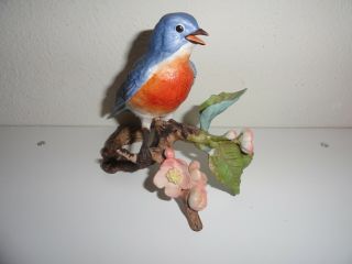 Avon Porcelain Bluebird On Branch