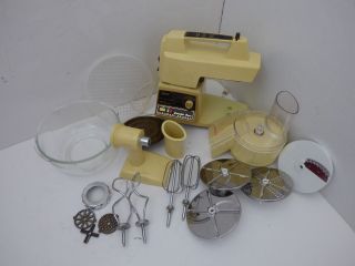Vtg Oster Regency Controlled Power Kitchen Center Mixer / Food Processor/grinder