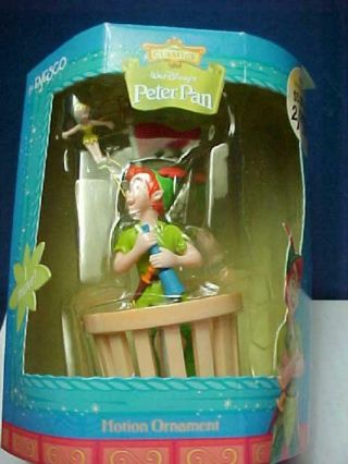 Enesco Motion Ornament Peter Pan & Tinkerbell In Crow 
