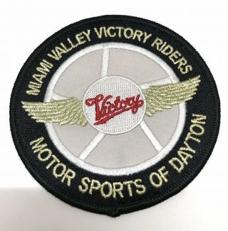 Miami Valley Victory Riders Cloth Patch Motorcycle Motor Sports Of Dayton