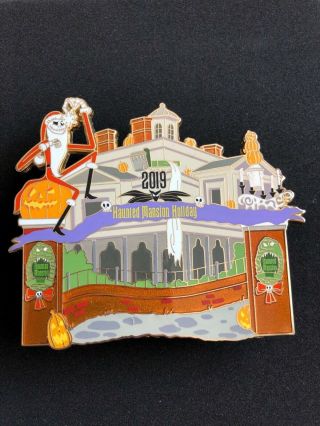 Disney Disneyland Haunted Mansion Holiday 2019 Jumbo Pin Le 3000