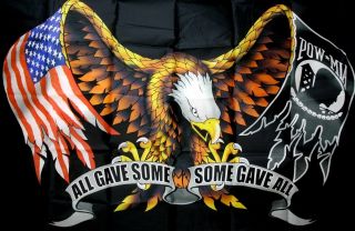 " All Gave Some,  Some Gave All " Pow - Mia Flag 3 
