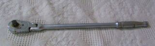 Vintage 1/2 " Flex Head Ratchet By Snap - On 17 1/4 Inches Long,  S - 711