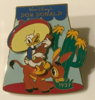 M&P Japan History of Art Don Donald Duck Disney Pin Cowboy Cactus Donkey Mexico 2