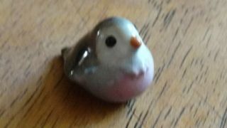 Vintage Hagen Renaker Monrovia Baby Robin Dove Grey Pink Bird Miniature Animal