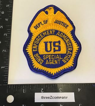 Vtg Us Department Of Justice Drug Enforcement Dea Special Agent Patch