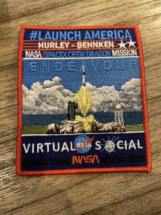 Launch America - Hurley - Behnken Commemorative - Tim Gagnon - Nasa Spacex Patch