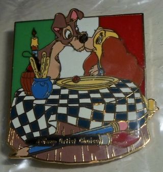 Disney Lady And The Tramp Artist Choice Pin,  Le3000,  Signed