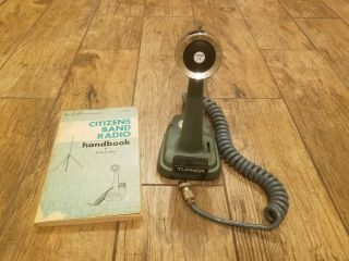 Turner Plus 2 Desk Microphone Vintage Cb Radio 4 Pin With Book