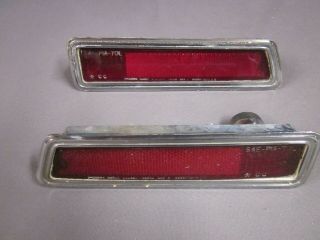Mopar Side Marker Lamps Red Oem Vintage 3403688 R 3403689 L Dodge Dart