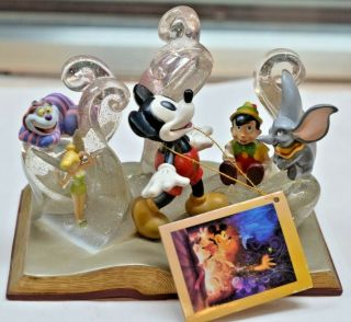 Disney 75 Years Of Love & Laughter Statue Mickey Mouse,  Tinkerbell,  Dumbo