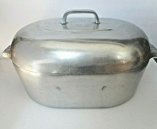 Vintage Wagner Ware Magnalite 4267 - M Large 13 - Qt Turkey Roaster Pan Dutch Oven