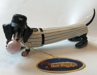 Westland Hot Diggity “ball Park Frank” Dachsand Baseball Bubblegum Dog