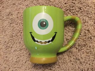 Authentic Disney Parks Monsters Inc.  Mike Wazowski Coffee Mug Pixar Green Eye