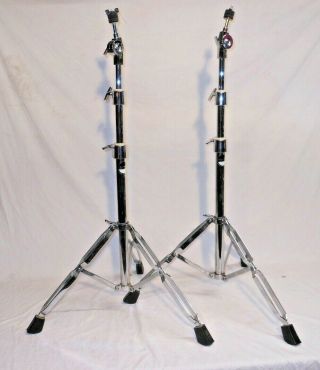 2 Absolutely Stunning Vintage 1988 Ludwig Lm - 426 - Cs Modular Series Cymbal Stands