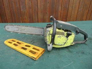 Vintage Pioneer P40 Chainsaw Chain Saw With 16 " Bar
