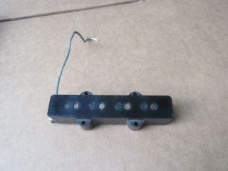 Vintage Fender Grey Bottom Jazz Bass Guitar Pickup With Cover 1980 81