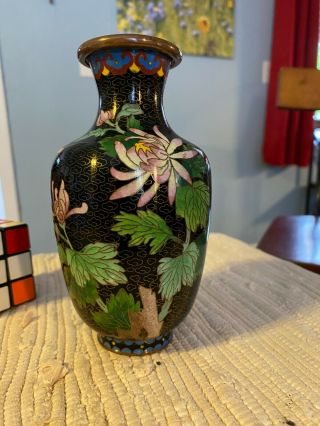Vintage Chinese Or Japanese 6 " Cloisonne Vase
