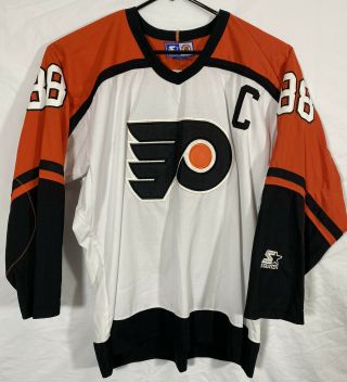 Vintage Starter Eric Lindros Philadelphia Flyers Premium Hockey Jersey Men L