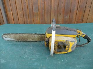 Vintage Mcculloch Chainsaw Chain Saw With 16 " Bar