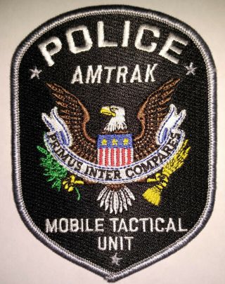 Amtrak Police Mobile Tactical Unit Patch // Us