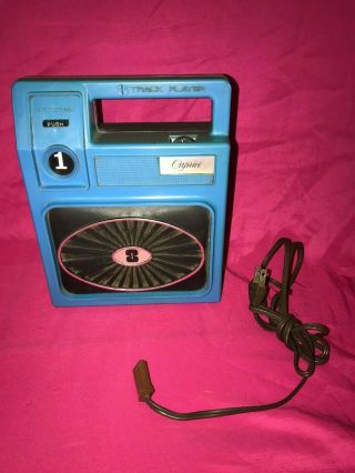 Vintage Blue Caprice Portable 8 Track Player Powers On Not Playing Tapes