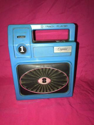 Vintage Blue Caprice Portable 8 Track Player Powers on Not Playing tapes 2