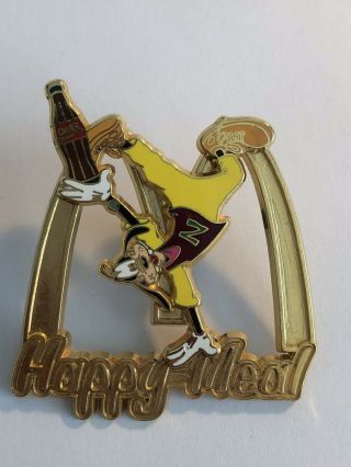 Golden Arches Mcdonald’s Goofy Coca Cola Bottle Happy Meal Old Fantasy Pin