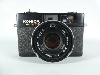 Vintage Konica Auto S3 Rangefinder Film Camera Hexanon 38mm F1.  8 Lens Japan